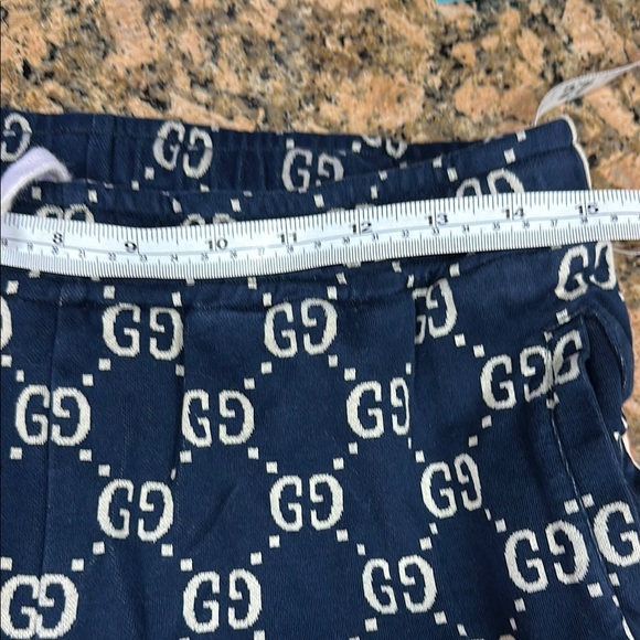 Gucci Dark Blue GG Patterned Shorts med- large - Picture 11 of 13